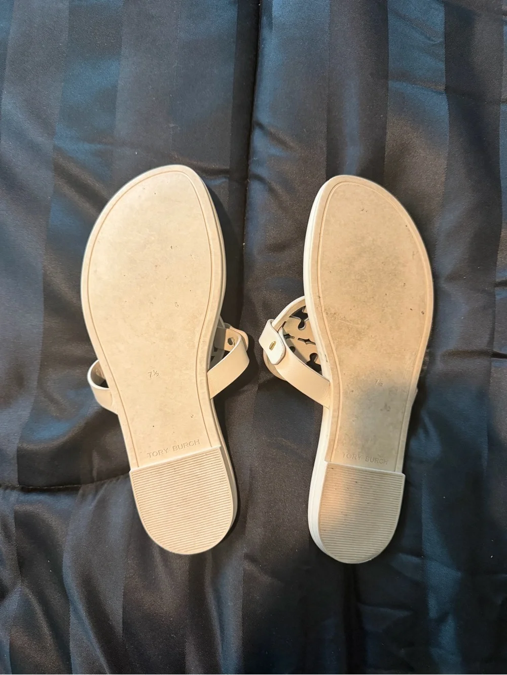 Tory Burch cream leather